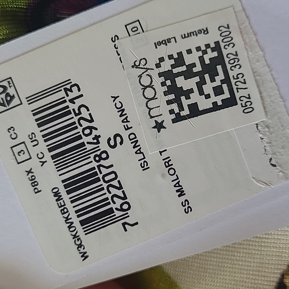 Guess NWT Island FANCY Tropical PRINT Asymmetrical mini dress size Small - Picture 7 of 7